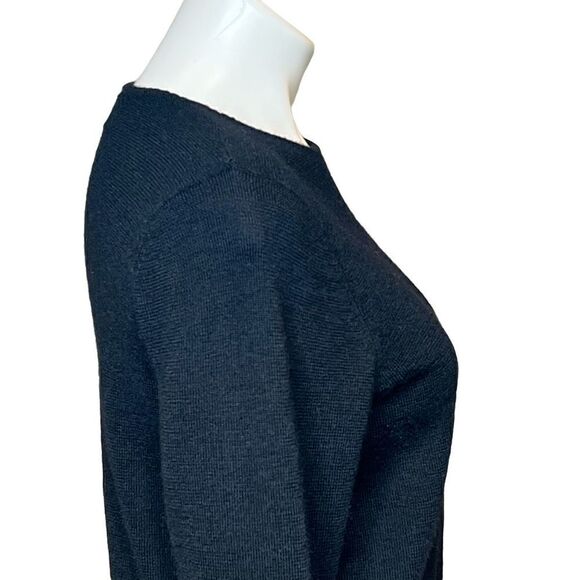 Mercer & Madison black merino wool crew neck sweater size XL - Picture 7 of 15